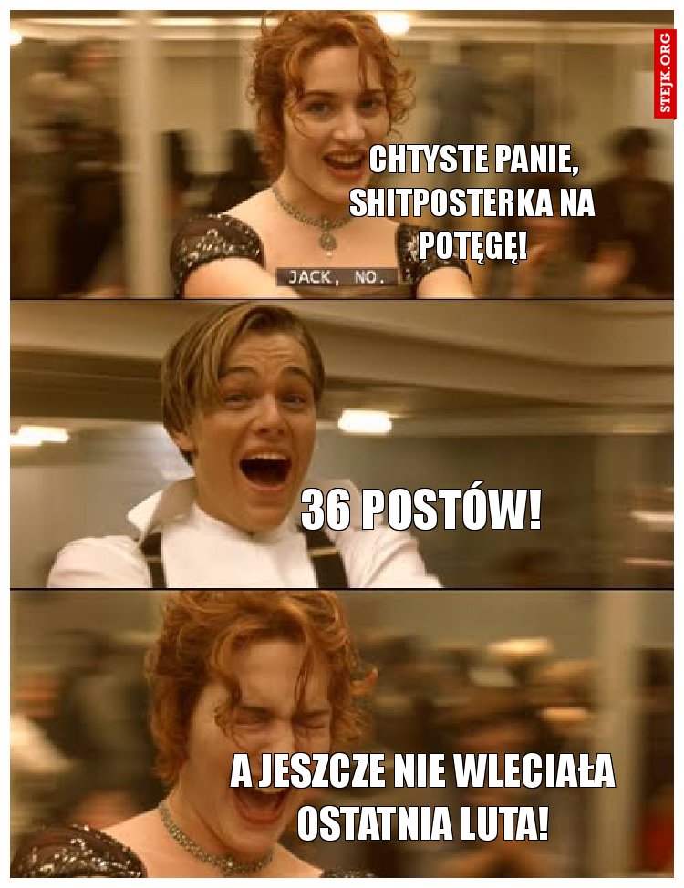CHTYSTE PANIE, SHITPOSTERKA NA POTĘGĘ!