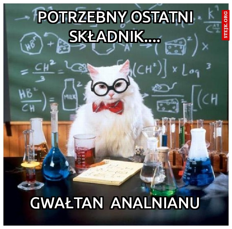 Potrzebny ostatni składnik....