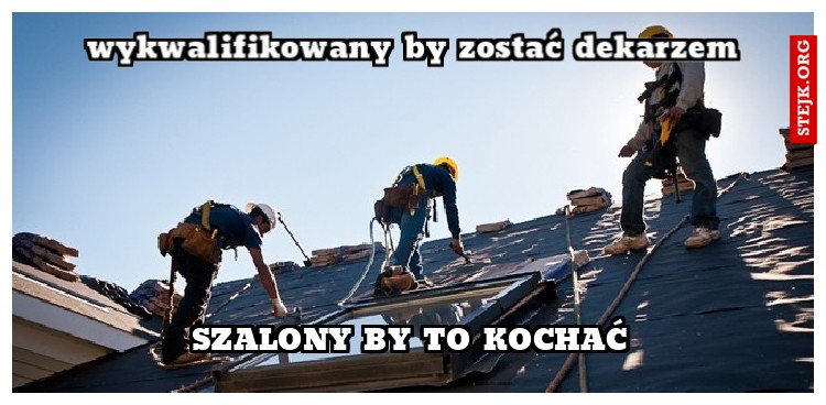 wykwalifikowany by zostać dekarzem