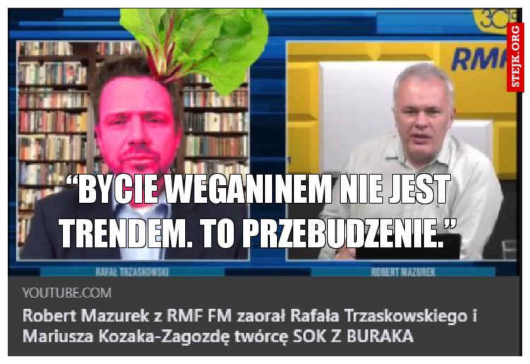 “Bycie weganinem nie jest trendem. To przebudzenie.”