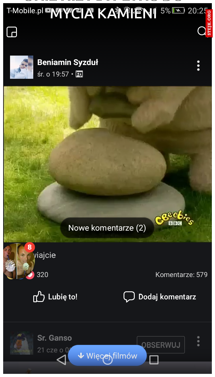 Onie nie ma płynu do mycia kamieni