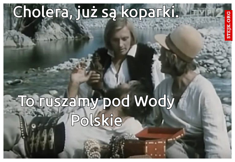 Cholera, już są koparki.