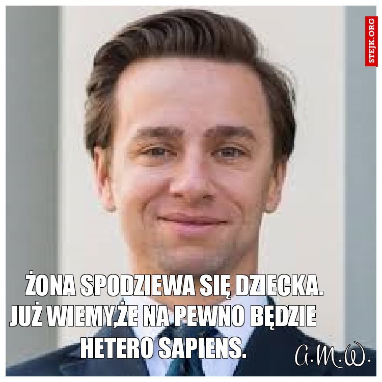 Żona spodziewa się dziecka.