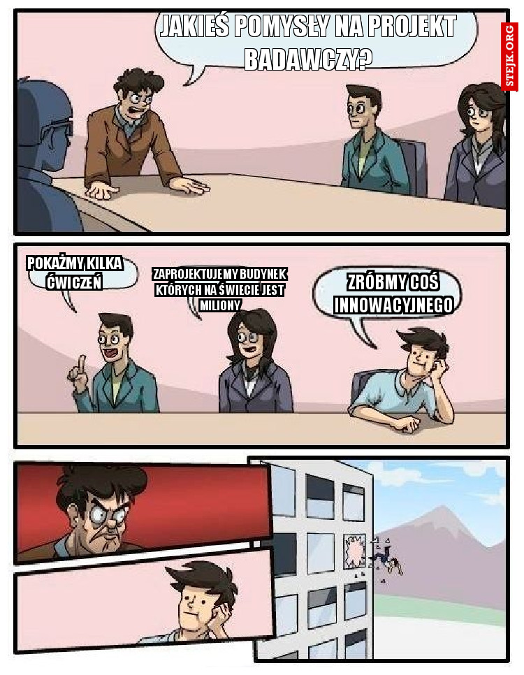 Jakieś pomysły na projekt badawczy?