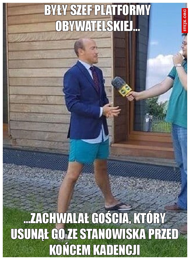 Były szef platformy obywatelskiej...