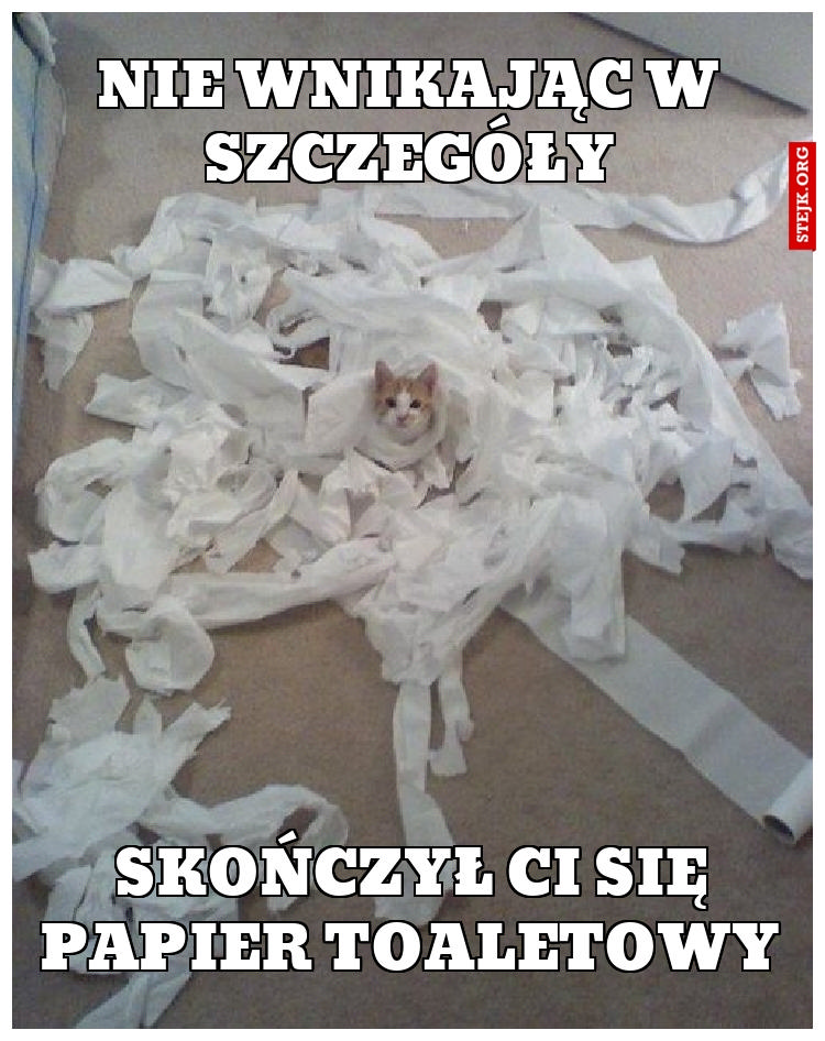 Nie wnikając w szczegóły