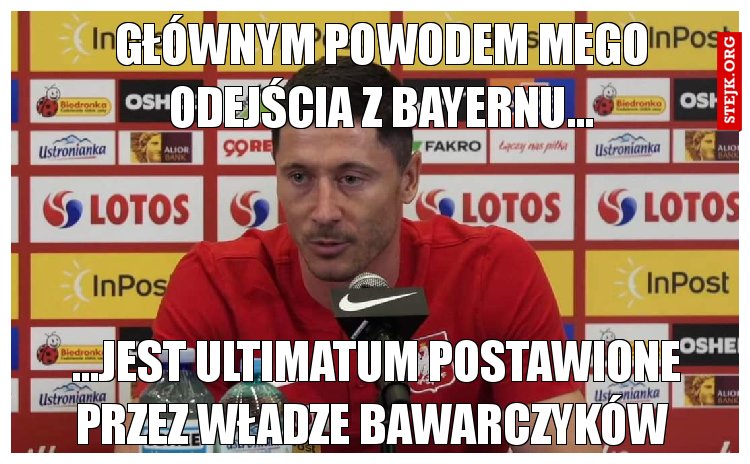 Głównym powodem mego odejścia z Bayernu...