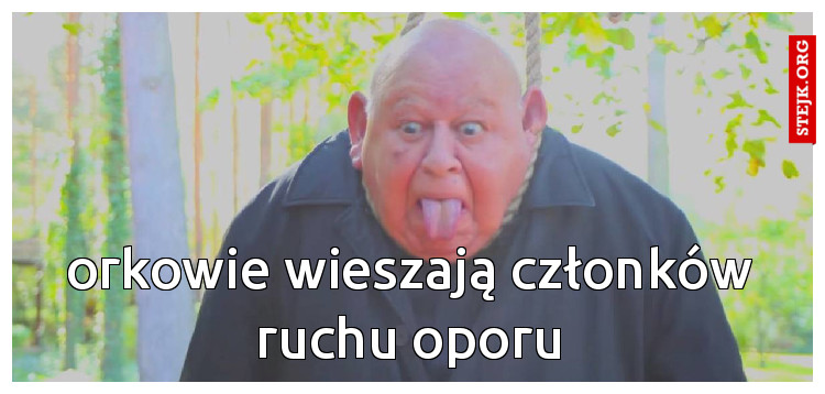 orkowie wieszają członków ruchu oporu