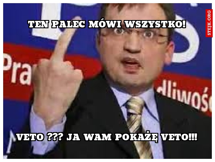 Ten palec mówi wszystko!