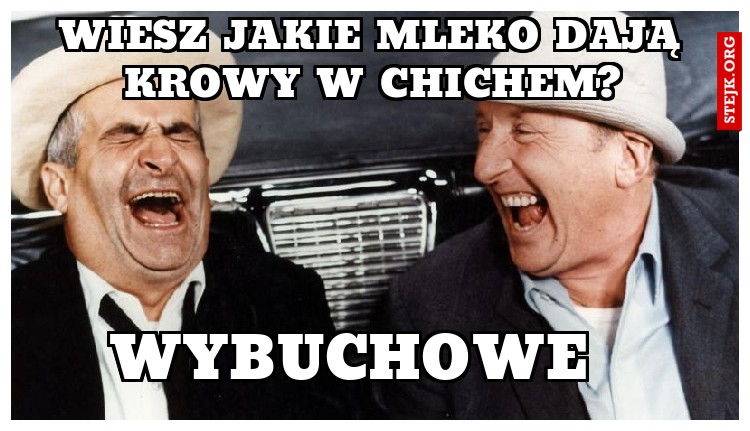 wiesz jakie mleko dają krowy w chichem?