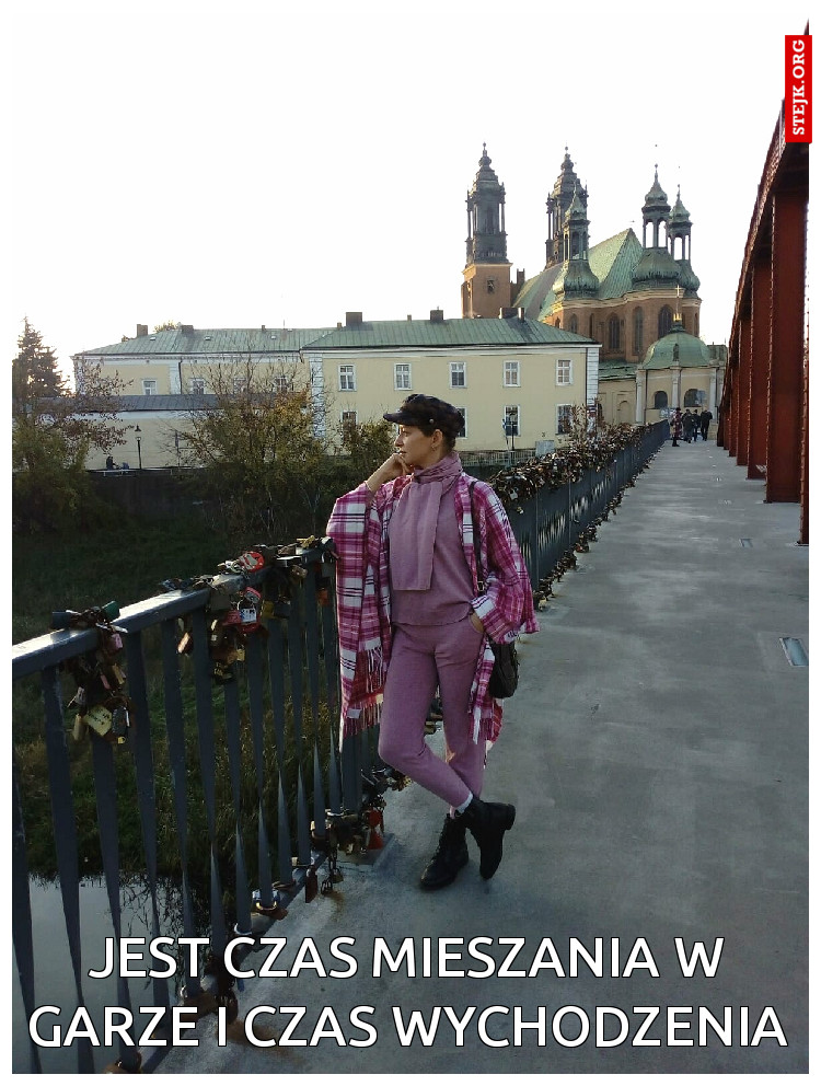 Jest czas mieszania w garze i czas wychodzenia