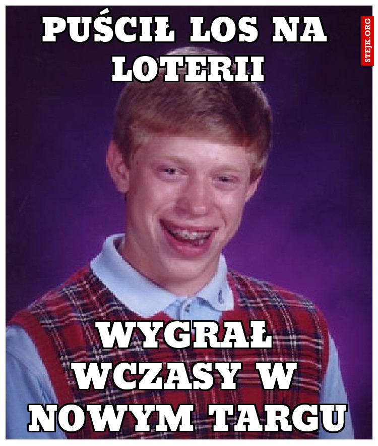Puścił los na loterii