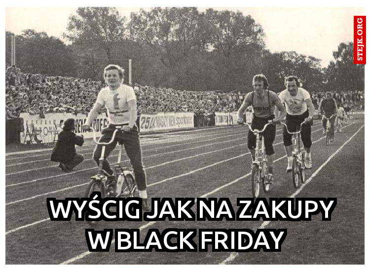       Wyścig jak na zakupy     w Black friday