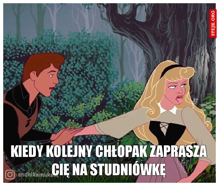 KIEDY KOLEJNY CHŁOPAK ZAPRASZA CIĘ NA STUDNIÓWKĘ