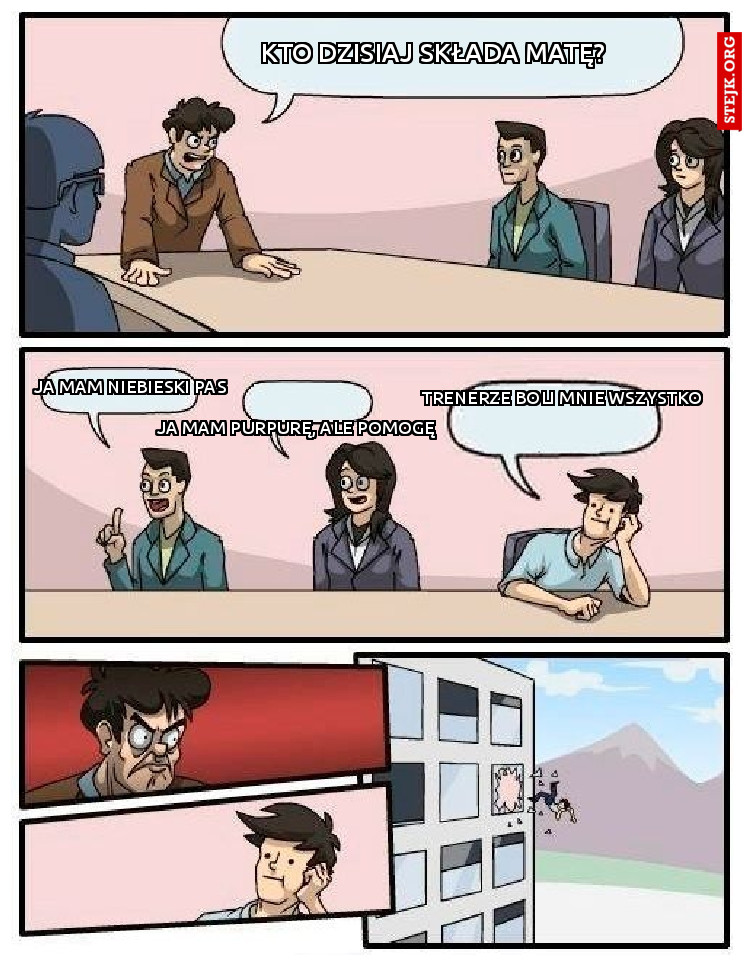Kto dzisiaj składa matę?