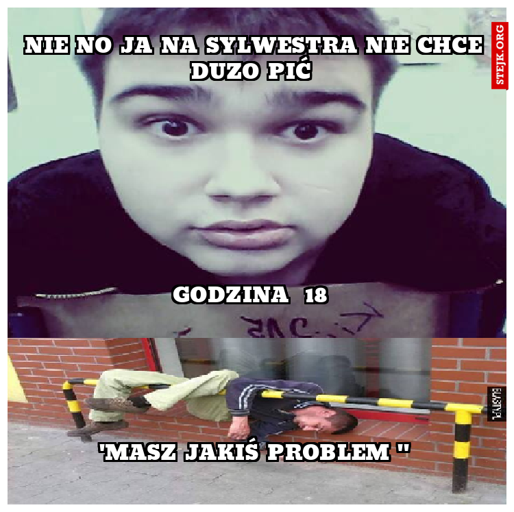 nie no ja na sylwestra nie chce duzo pić 