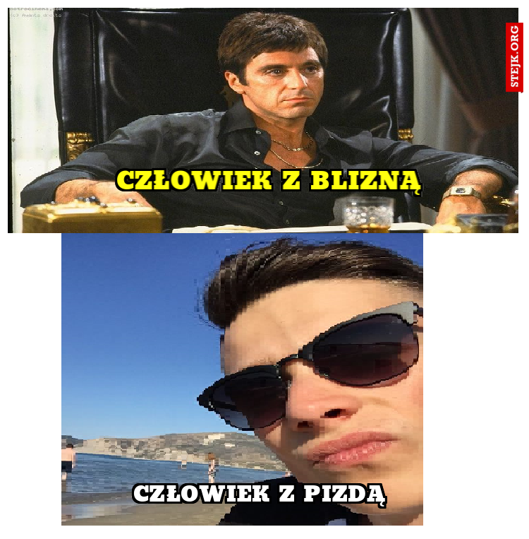 człowiek z blizną