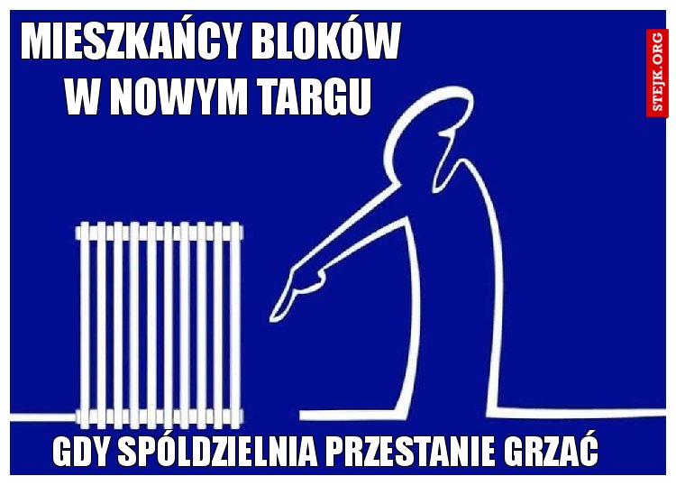 mieszkańcy bloków           w nowym targu        
