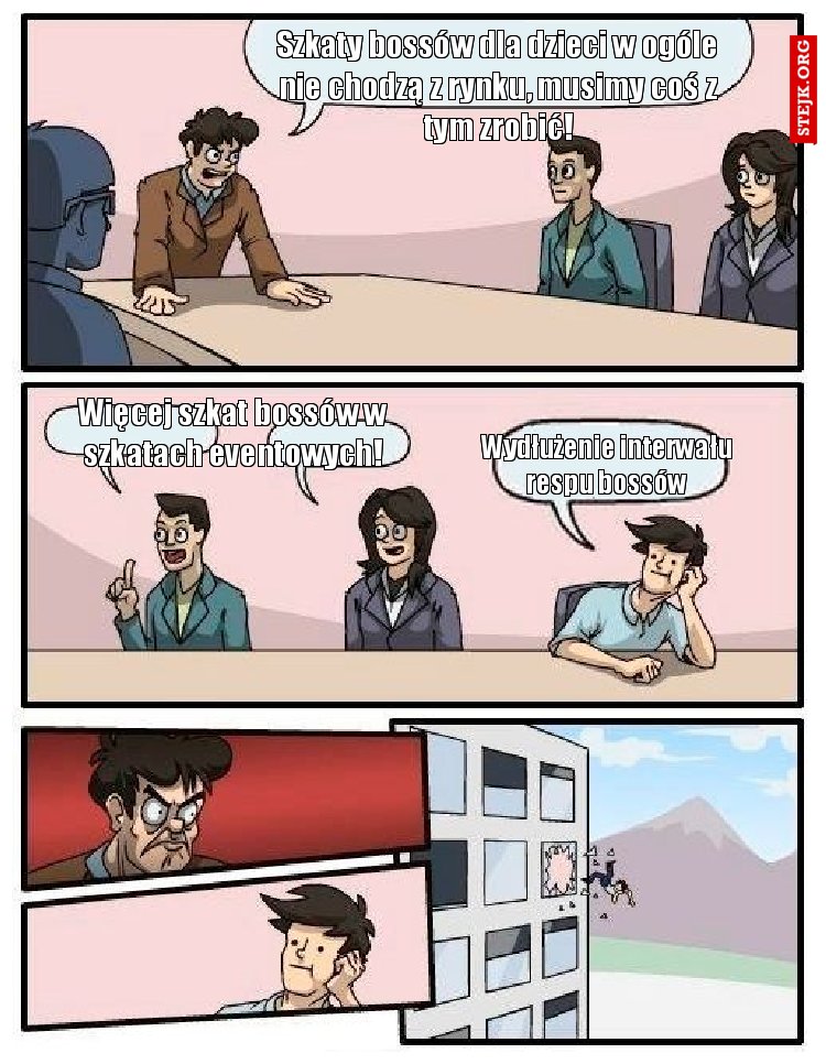 Szkaty bossów dla dzieci w ogóle nie chodzą z rynku, musimy coś z tym zrobić!