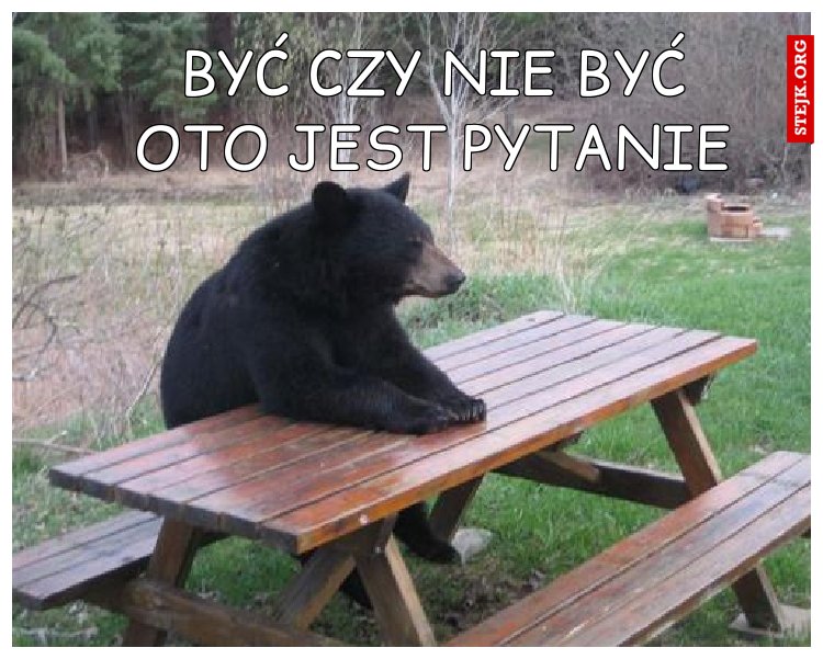 Być czy nie być oto jest pytanie