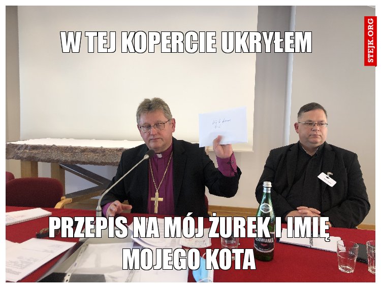 W tej kopercie ukryłem 