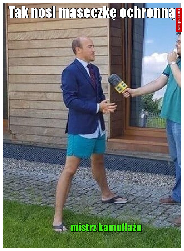 Tak nosi maseczkę ochronną 