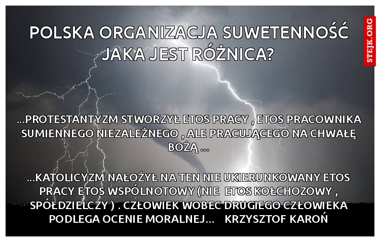 polska organizacja suwetenność jaka jest różnica?