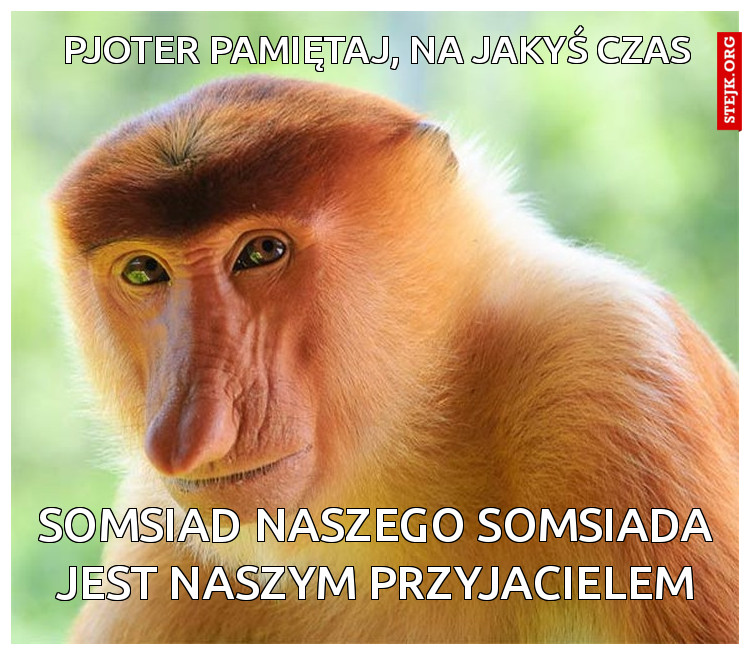 somsiad naszego somsiada jest naszym przyjacielem