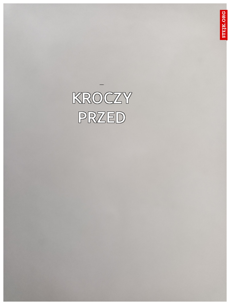 pycha kroczy przed upadkiem