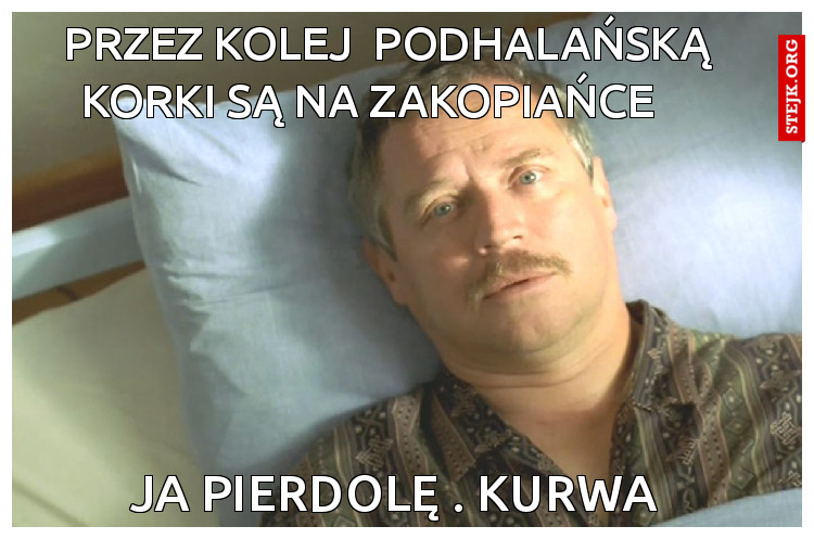   PRZEZ KOLEJ  PODHALAŃSKĄ KORKI SĄ NA ZAKOPIAŃCE  
