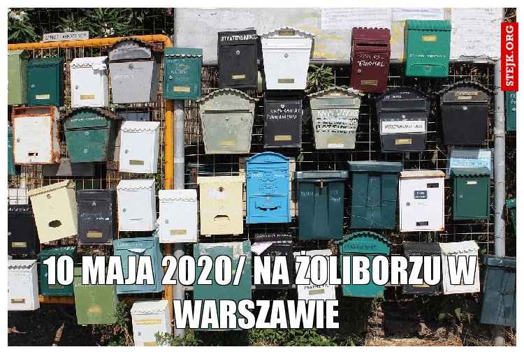 10 maja 2020/ na Żoliborzu w Warszawie 