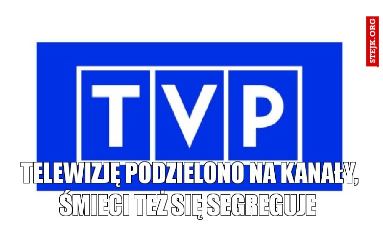 Telewizję podzielono na kanały, śmieci też się segreguje 