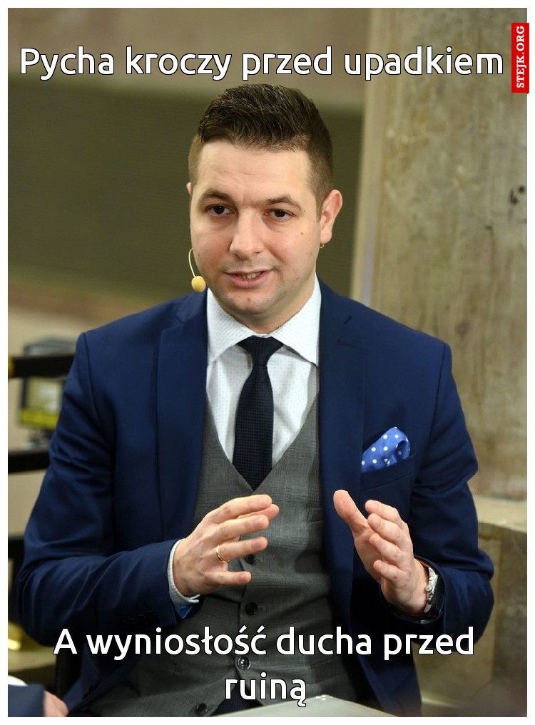 Pycha kroczy przed upadkiem 