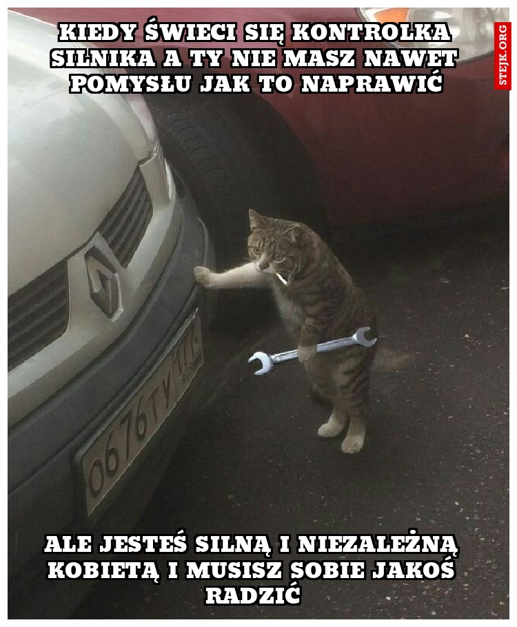 Kiedy świeci się kontrolka silnika a Ty nie masz nawet pomysłu jak to naprawić