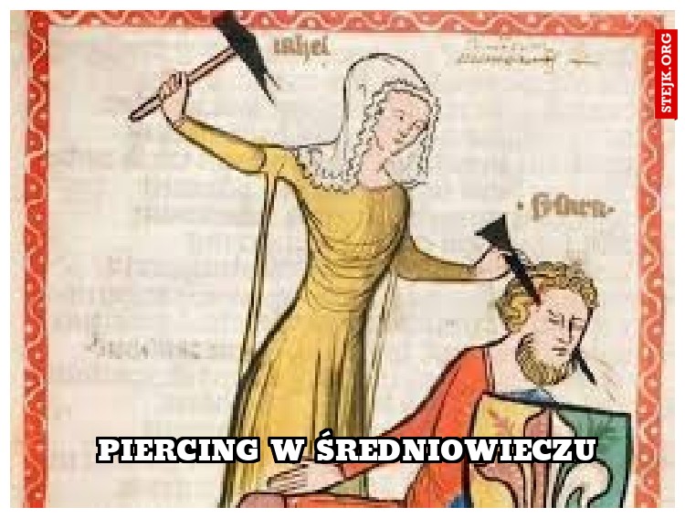 piercing w średniowieczu