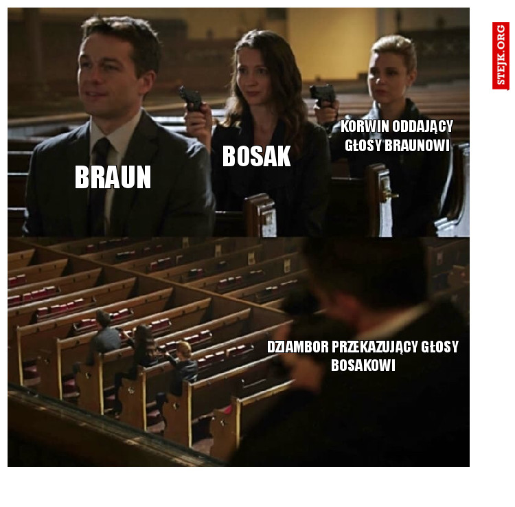 Dziambor przekazujący głosy bosakowi
