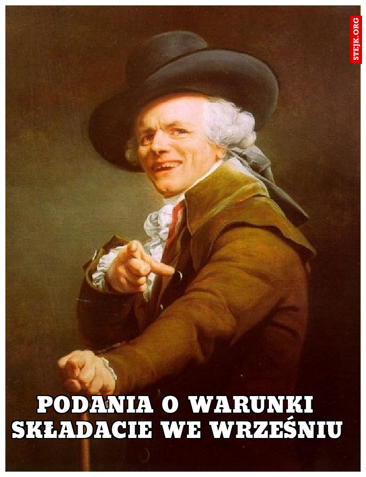 Podania o warunki składacie we wrześniu