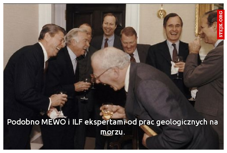 Podobno MEWO i ILF ekspertami od prac geologicznych na morzu.