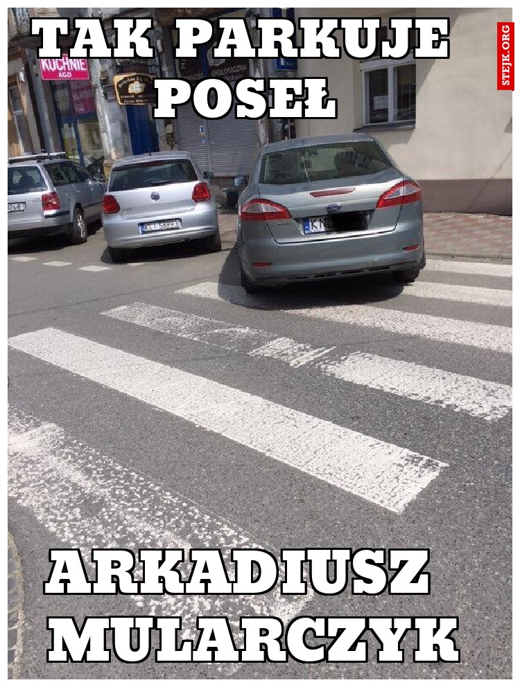 tak parkuje poseł