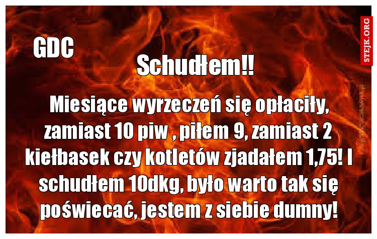 Schudłem!!