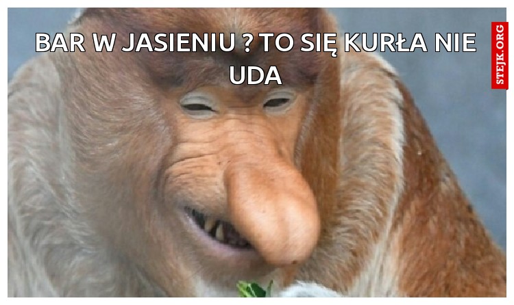 bar w Jasieniu ? to się kurła nie uda