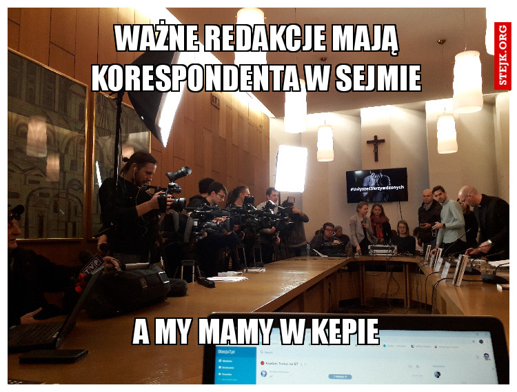 ważne redakcje mają korespondenta w sejmie