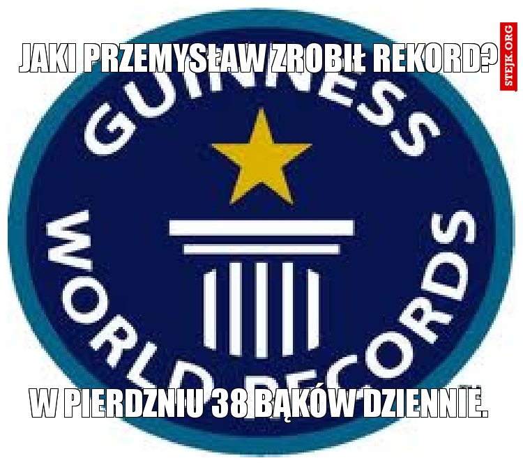 jaki przemysław zrobił rekord?