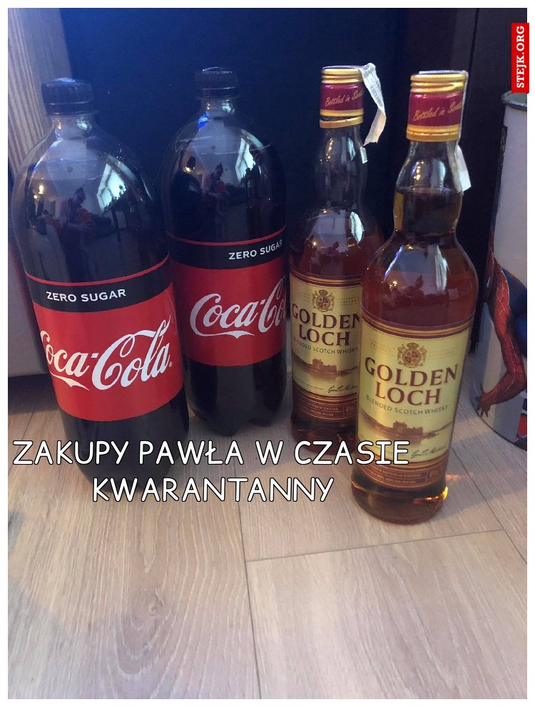 Zakupy Pawła w czasie kwarantanny