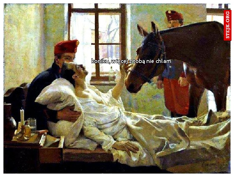 koniku, więcej z tobą nie chlam