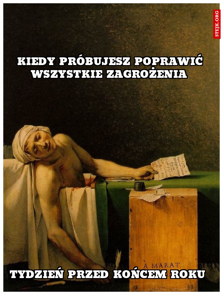 TYDZIEŃ PRZED KOŃCEM ROKU 
