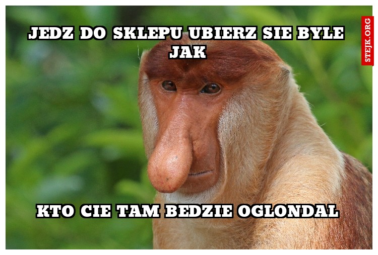 JEDZ DO SKLEPU UBIERZ SIE BYLE JAK