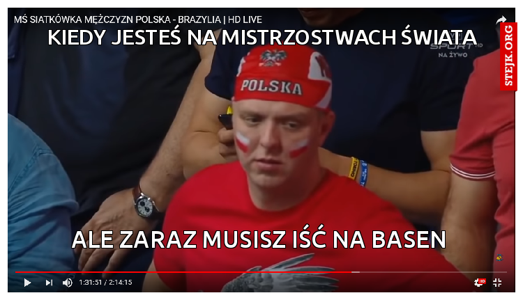 Kiedy jesteś na mistrzostwach świata