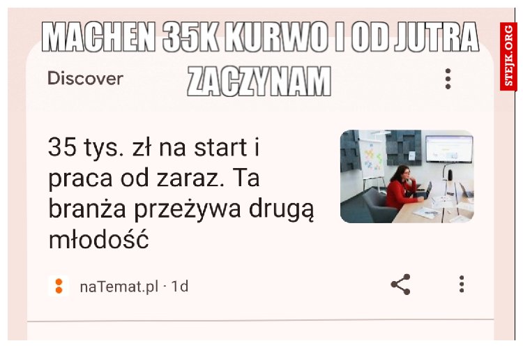 Machen 35k kurwo i od jutra zaczynam