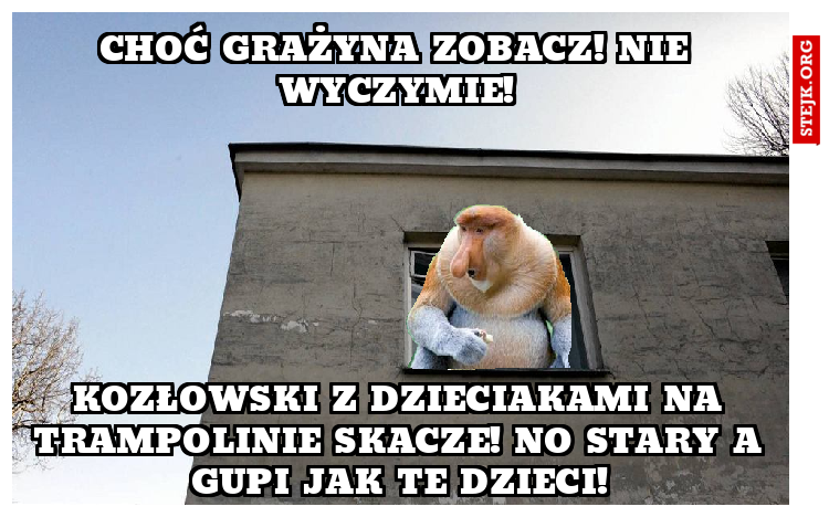 Choć Grażyna zobacz! Nie wyczymie!